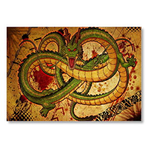 Çince Mitoloji Yılan Shenron Görseli Mdf Ahşap Tablo 50x70 cm