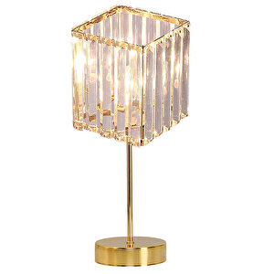 Evlight 2'li Set Komodin Üç Ayaklı Ahşap Abajur Yeşil