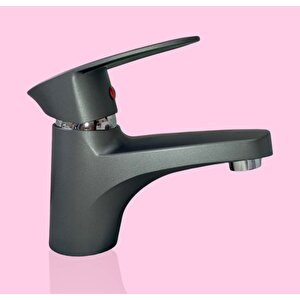 Polyfit Antrasit Gri Mix Lavabo Bataryası Mini model 12 cm