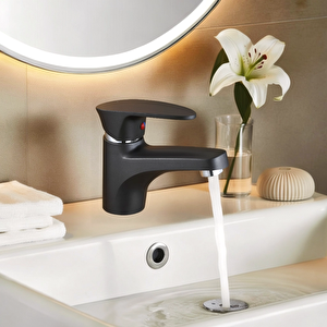 Antrasit Gri Mix Lavabo Bataryası Mini model 12 cm 7016 Antrasit