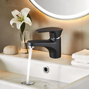 Antrasit Gri Mix Lavabo Bataryası Mini model 12 cm 7016 Antrasit