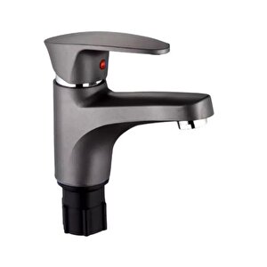 Polyfit Antrasit Gri Mix Lavabo Bataryası Mini model 12 cm
