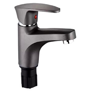 Polyfit Antrasit Gri Mix Lavabo Bataryası Mini model 12 cm