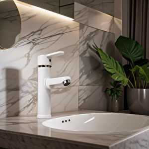 Polyfit Beyaz Mix Lavabo Bataryası F1 model 19 cm