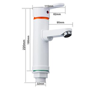 Polyfit Beyaz Mix Banyo Lavabo Bataryası F1 Model Leke Tutmaz Kolay Temizlenir