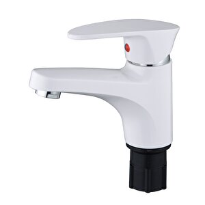 Polyfit Beyaz Lavabo Bataryası Mini 12 cm