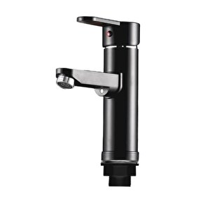 Polyfit Siyah Mix Lavabo Bataryası F1 model 19 cm