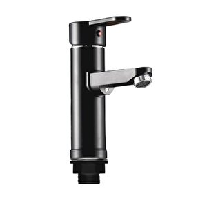 Polyfit Siyah Mix Lavabo Bataryası F1 model 19 cm