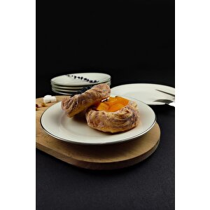 Digithome Silver 6'lı Porselen Pasta Tabağı Seti 19 Cm Gümüş – Tl4036389 C320.003