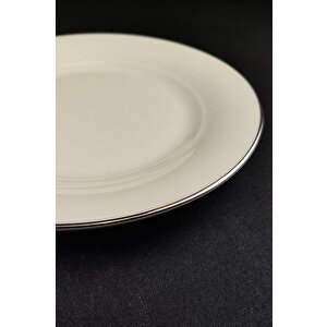 Digithome Silver 6'lı Porselen Pasta Tabağı Seti 19 Cm Gümüş – Tl4036389 C320.003