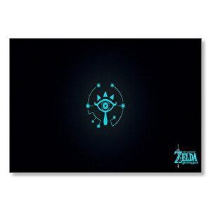 Zelda Efsanesi Vahşi Göz Sembolü Görseli Mdf Ahşap Tablo 25x35 cm