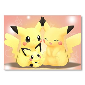 Gerçekten Sevimli Pichu Görseli Mdf Ahşap Tablo 25x35 cm