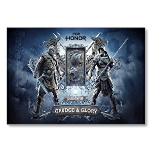 For Honor Season Three Grudge Ve Glory Görseli Mdf Ahşap Tablo 25x35 cm