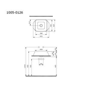 Firenze 1005-033-0125 Çanak Lavabo Mat Mint Yeşil
