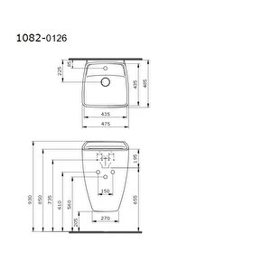 Fi̇renze 1082-012-0126 Asma Monoblok Lavabo Parlak Turuncu