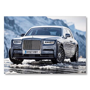Rolls Royce Hayalet Araba Görseli Mdf Ahşap Tablo 50x70 cm