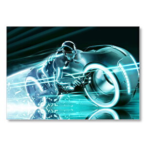 Tron Legacy Motor Ve Sürücüsü Mdf Ahşap Tablo 50x70 cm