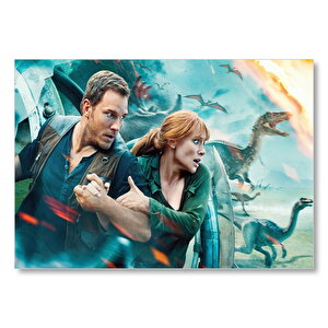 Jurassic World Kayıp Krallık Mdf Ahşap Tablo 50x70 cm