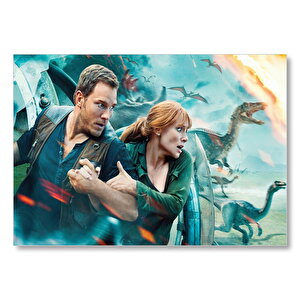 Jurassic World Kayıp Krallık Mdf Ahşap Tablo 35x50 cm