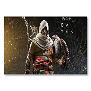 Suikastçılar İnanç Kökenleri Bayek Ve Kartal Görseli Mdf Ahşap Tablo 35x50 cm