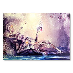 Enerji Bilinci İnsan Türlerinin Yaratılması Ve Özgür İrade Görseli Mdf Ahşap Tablo 50x70 cm