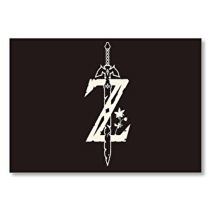 Minimalizm Zelda Efsanesi Görseli Mdf Ahşap Tablo 25x35 cm