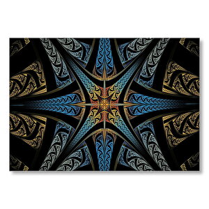 Grafik Sanatlarla Matematik İlişki Görseli Mdf Ahşap Tablo 25x35 cm