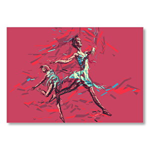 Hareketli Balerin Djital Sanat Resmi Mdf Ahşap Tablo 25x35 cm
