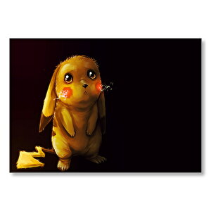 Anime Üzgün Pokemon Görseli Mdf Ahşap Tablo 35x50 cm