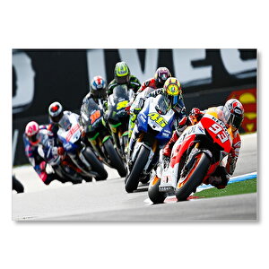 Portimao Pisti Motogp 2020 Görseli Mdf Ahşap Tablo 50x70 cm