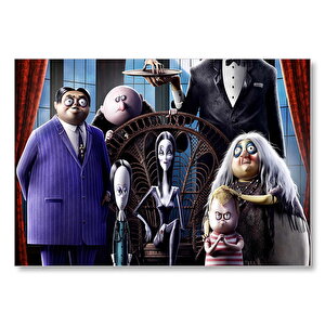 Addams Ailesi Yeni Film Görseli Mdf Ahşap Tablo 35x50 cm