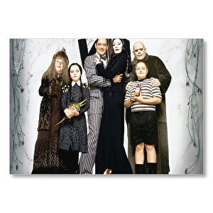 Addams Ailesi Sega Ana Sistem Görseli Mdf Ahşap Tablo 50x70 cm