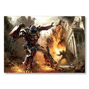Ayın Karanlık Transformers Filmi Görseli Mdf Ahşap Tablo 35x50 cm