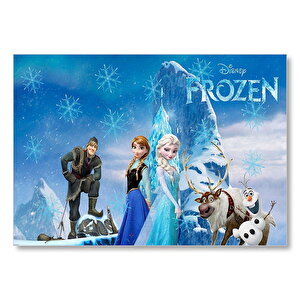 Disney Frozen Karekterleri Görseli Mdf Ahşap Tablo 25x35 cm