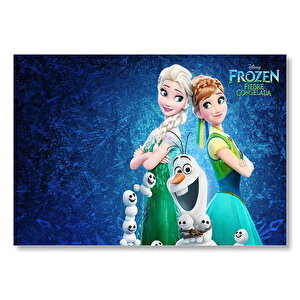 Frozen Fever Filmi Afiş Görseli Mdf Ahşap Tablo 50x70 cm