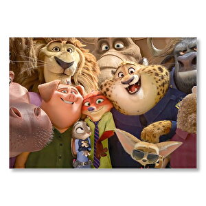 2016 Zootopia Disney Filmleri Mdf Ahşap Tablo 25x35 cm
