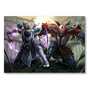 League Of Legends Karakterleri Mdf Ahşap Tablo 25x35 cm