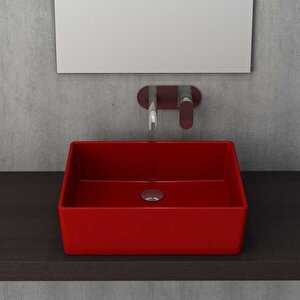 Milano 1215-019-0125 Çanak Lavabo 50 Cm Kırmızı
