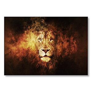 Judah Aslanı Fantastik Çizim Mdf Ahşap Tablo 35x50 cm