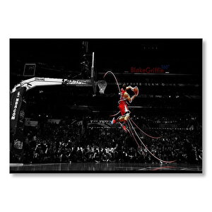 Kobe Bryandan Muhteşem Smaç Mdf Ahşap Tablo 35x50 cm