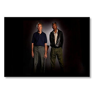 Clint Eastwood Ve Morgan Freeman Mdf Ahşap Tablo 50x70 cm