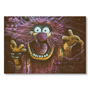 Susam Sokağı Kırpık Duvar Boyama Mdf Ahşap Tablo 50x70 cm