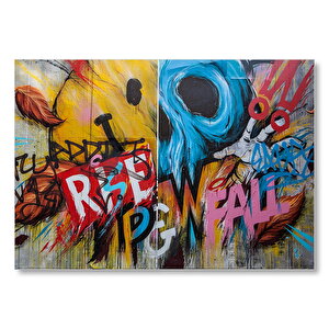 Rise And Fall Duvar Boyama Mdf Ahşap Tablo