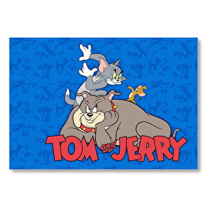 Tom Ve Jerry İle Köpek Macerası Mdf Ahşap Tablo 35x50 cm