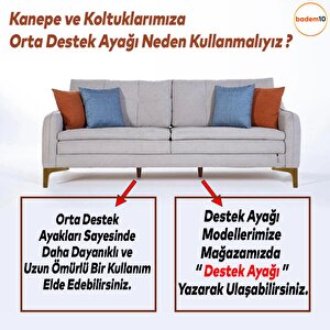 Sedef Mobilya Kanepe Sehpa Tv Ünitesi Baza Koltuk Ayağı Ahşap Desenli Açık Ceviz Renk 12 Cm Ayakları