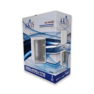 Aki̇ş Akpc-300400 Şeffaf Kapaklı Abs Plastik Elektrik Panosu (30x40x17 Cm)