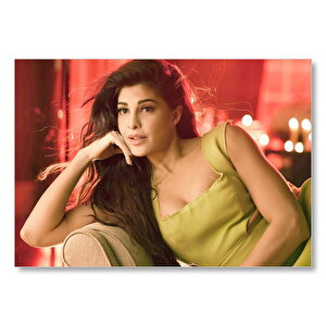 Jacqueline Fernandez Hint Aktris Mdf Ahşap Tablo 50x70 cm