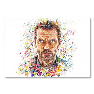 Dr House Gregory Ve Sanatta Kapsül Görseli Mdf Ahşap Tablo 25x35 cm