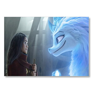 Raya Ve Son Ejderha 2021 Görseli Mdf Ahşap Tablo 35x50 cm