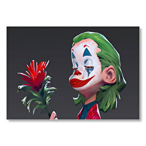 Gül İle Ağlayan Joker Görseli Mdf Ahşap Tablo 25x35 cm